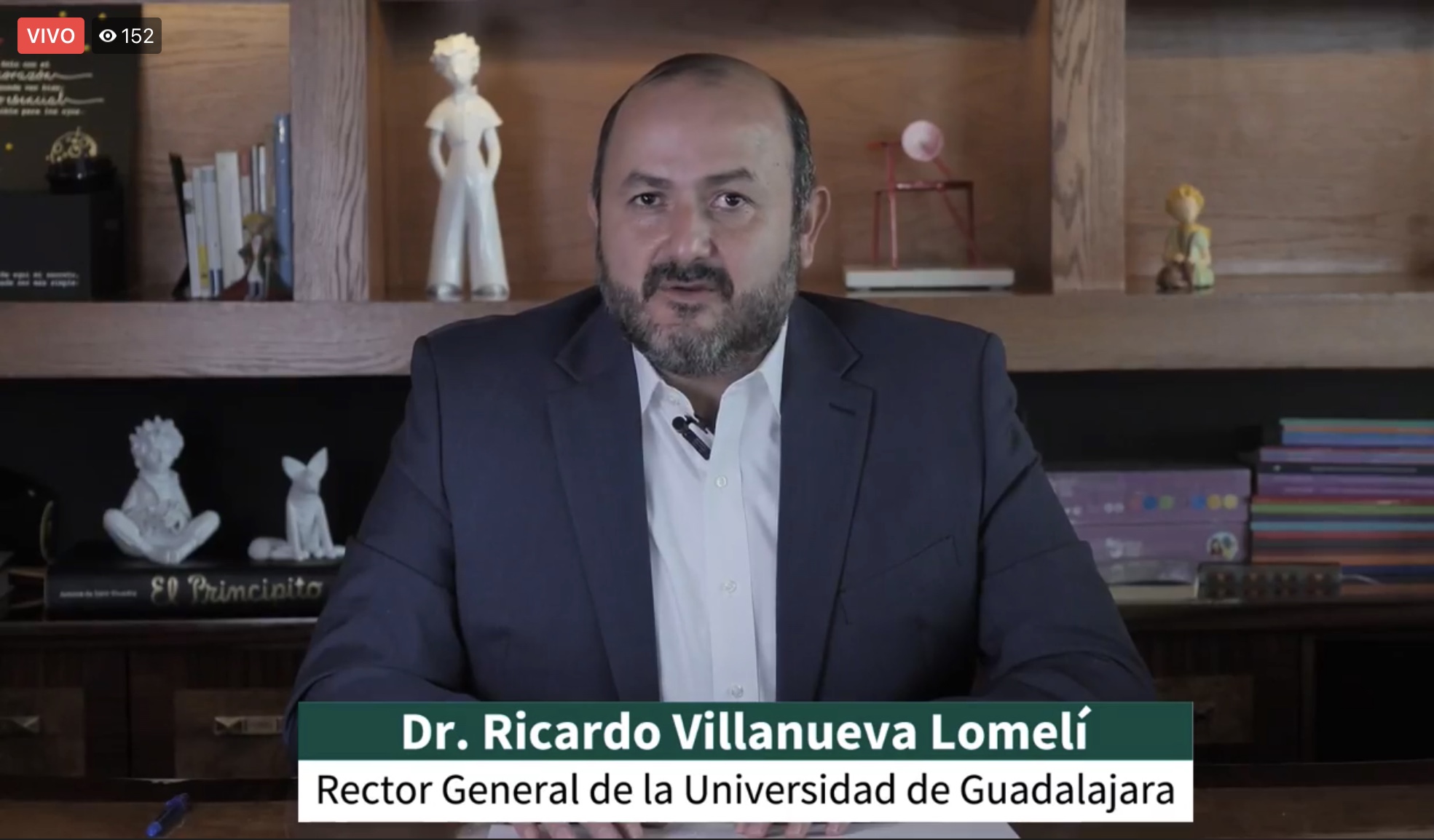 Rector de la Universidad de Guadalajara, Dr. Ricardo Villanueva Lomelí, dando la bienvenida al Coloquio